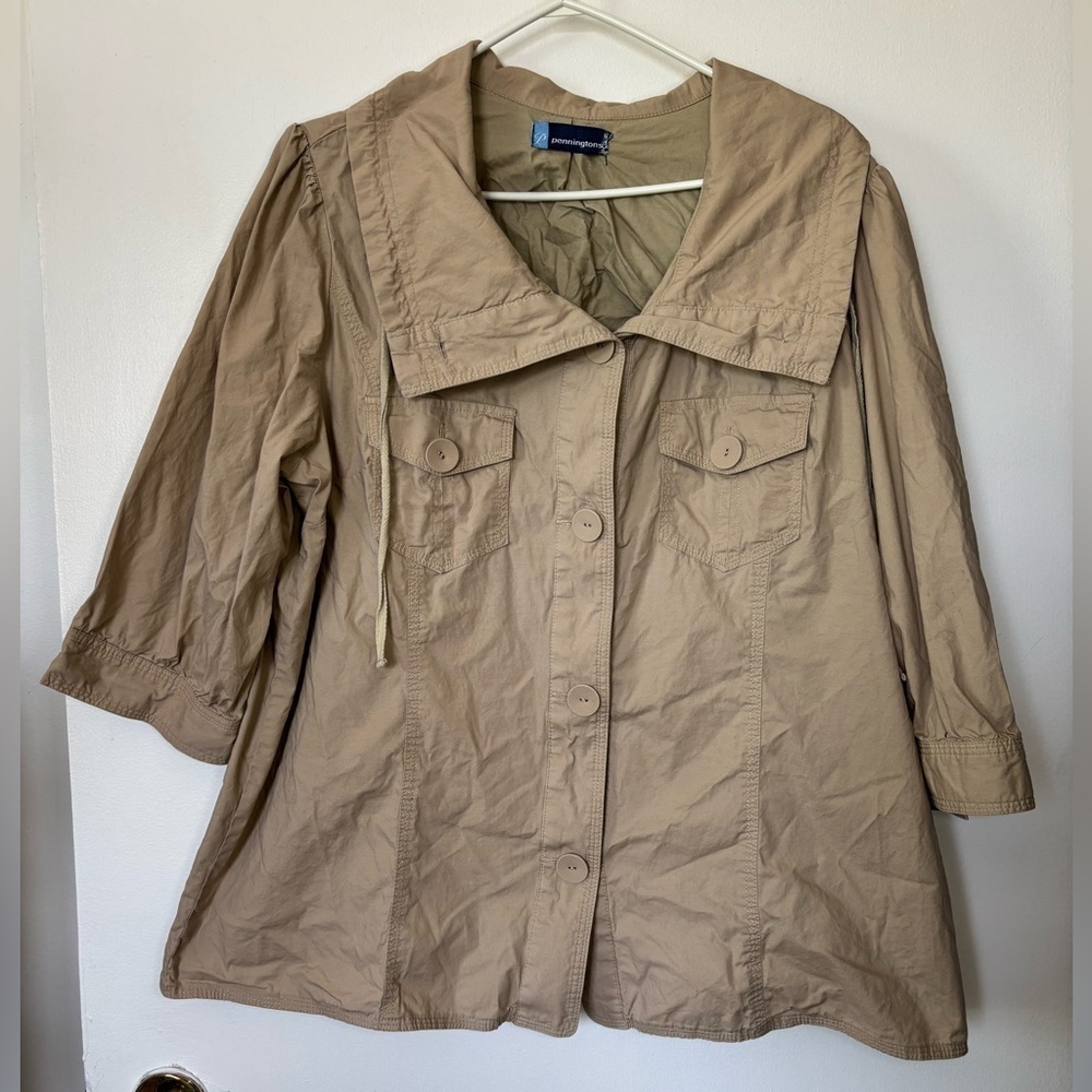 🎉4/30$🎉 Penningtons Tan Oversized Jacket - Size X